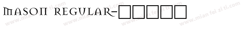 Mason Regular字体转换